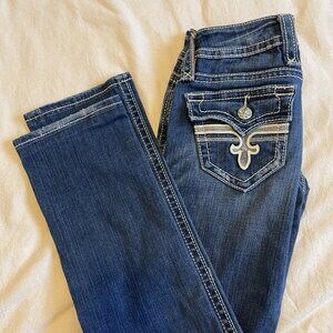 Rock Revival Tori Straight Leg Jeans Size 25